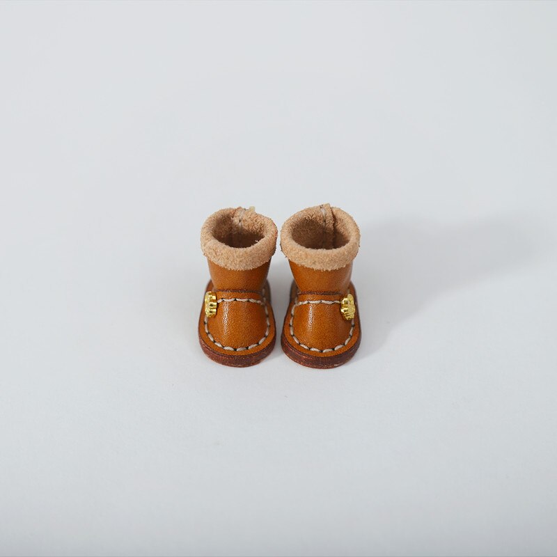 1/12bjd Bjd Poupée Chaussures Haut de gamme À La Main En Cuir De Vachette bottes Chaussures Pour Obitsu 11 OB11 Taille CGC Poupée 11cm Body9: B (8)