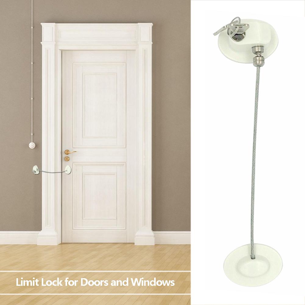 Aluminum Alloy Base Door Window Lock Children Kids Safety Doors Lock Restrictor Securely And Securely Attached To Doors Windows