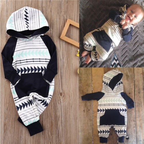 Peuter Baby Baby Jongen Meisje Kleding Set Hooded Jumpsuit Romper Speelpakje Outfits