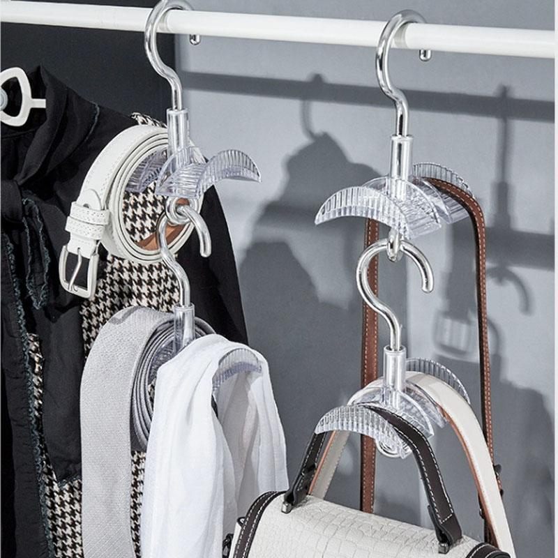 Rotierenden Aufhänger Haken Schrank Handtasche Halter Für Taschen Hängen Gürtel Schal Aufhänger Platzsparende Kleiderschrank Hängen Organizer Tasche Aufhänger