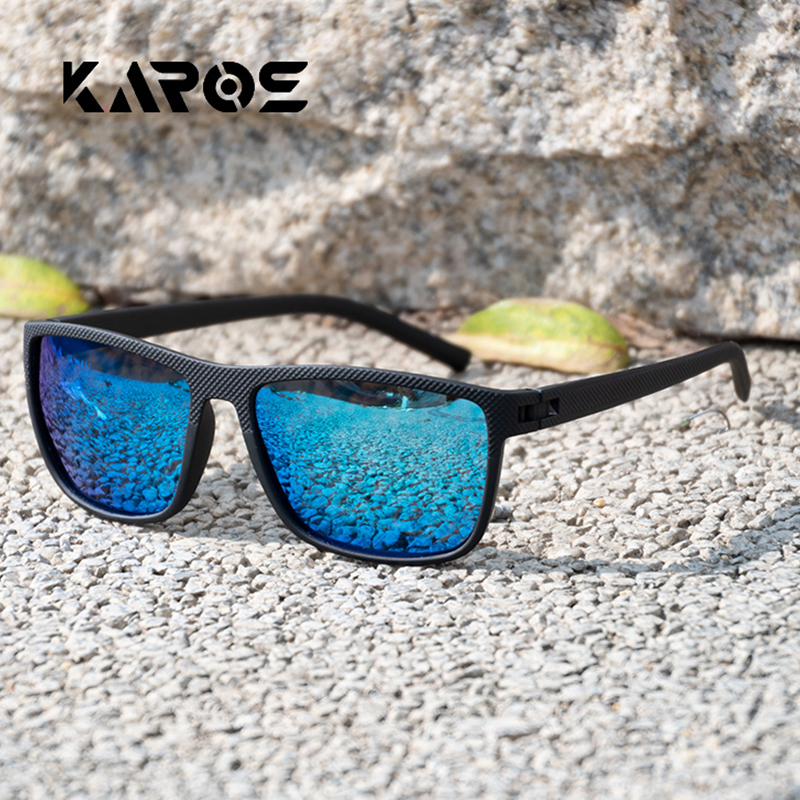 KAROS Polarized Cycling Sunglasses Men Women UV400 Sun Glasses Sports Goggle Camping Hiking Bicycle Eyewear Equipment: Red