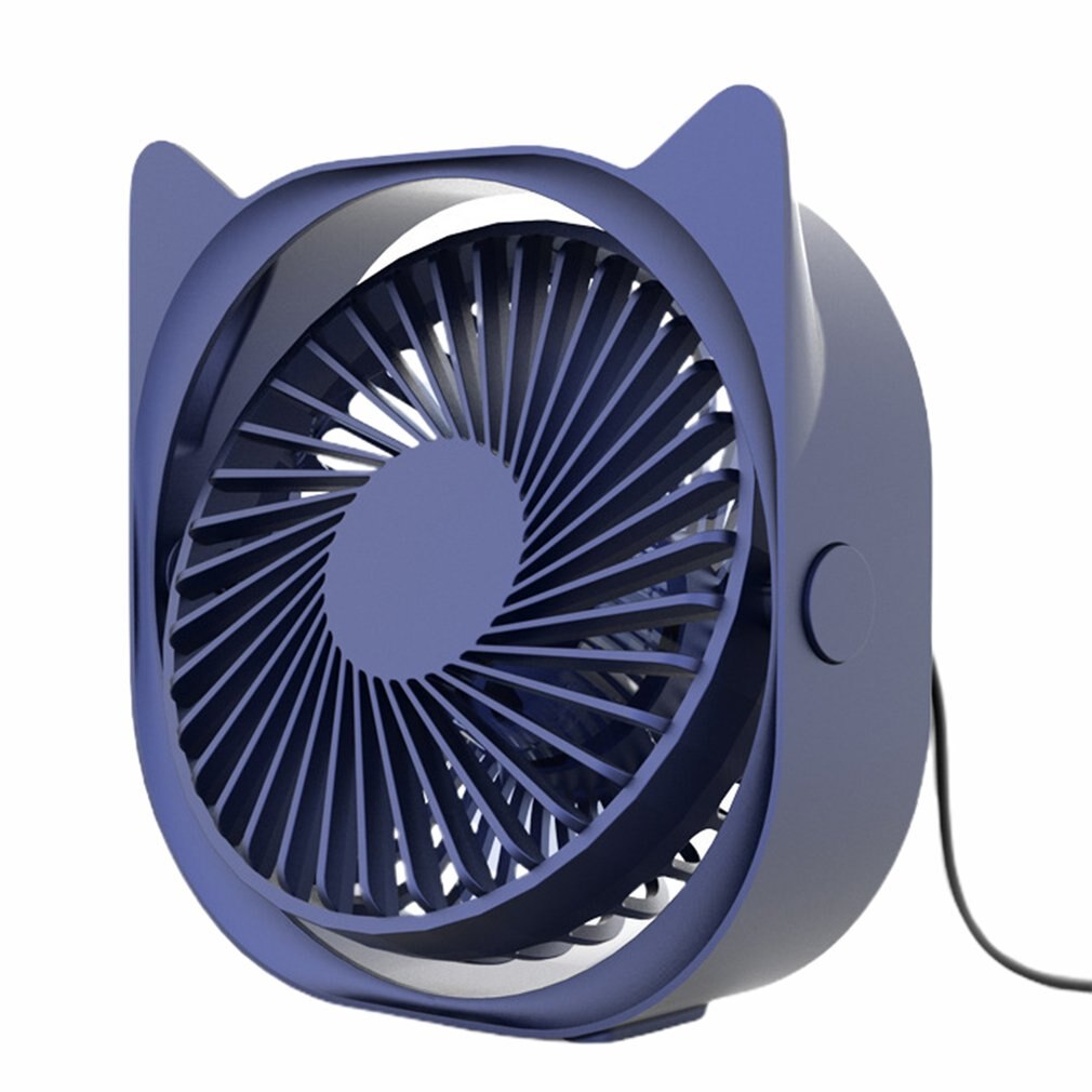 Draagbare desktop kleine elektrische ventilator voor thuisgebruik, usb mini-ventilator, draagbare mini-ventilator, handbediende ventilator: Donkergrijs