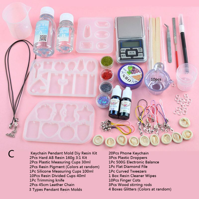 Pirâmide pulseira contas anel pingente cinzeiro resina arte molde kit resina cola epoxy molde de fundição diy artesanal jóias fazendo ferramentas quentes