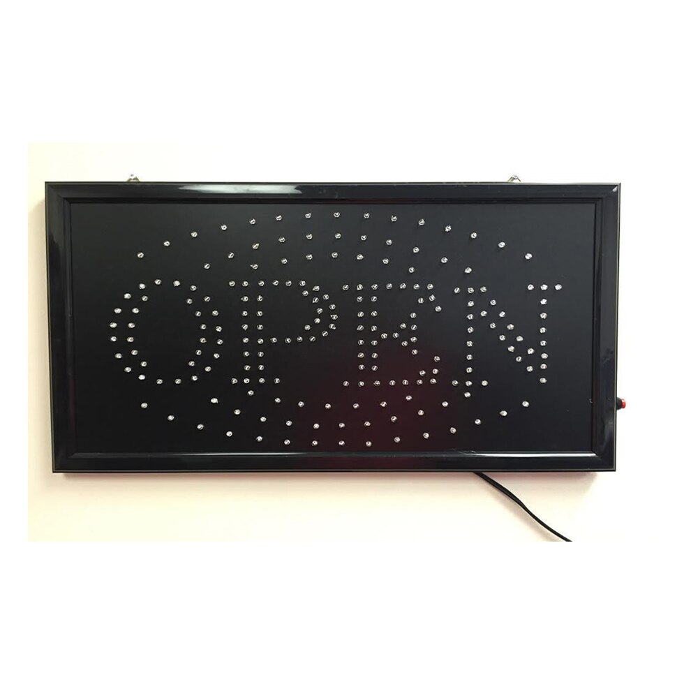 High Visible LED Neon Light Business Animated Motion Open Signs with Chain