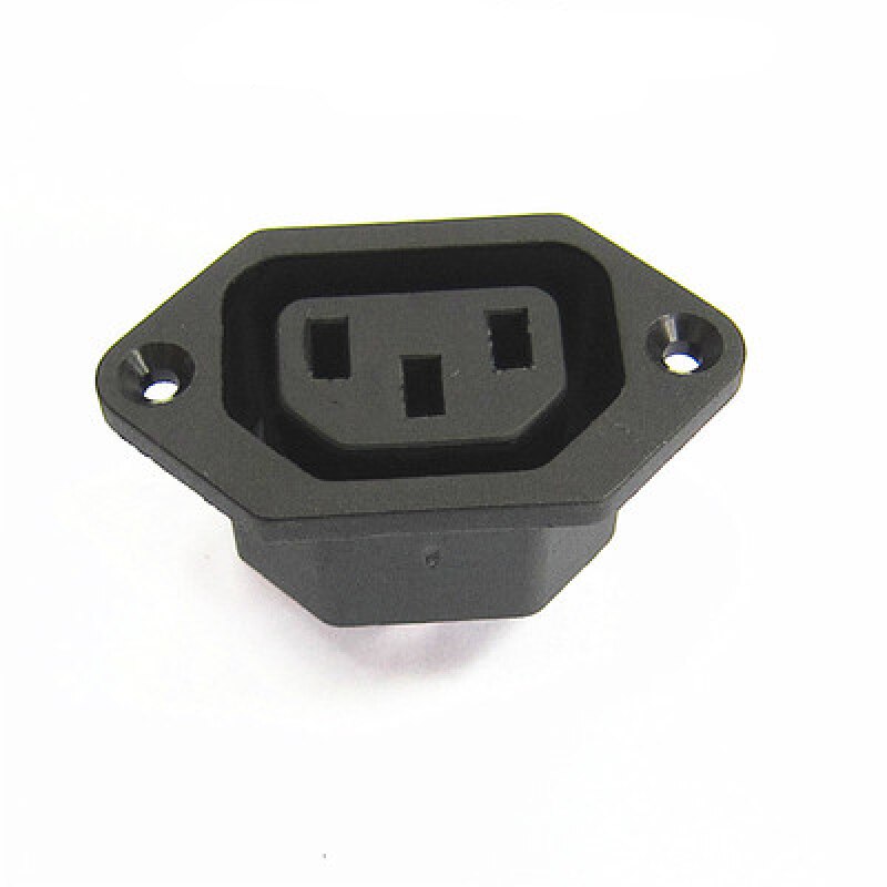 AC-01 IEC320 C14 C13 Fuse switch three-hole power cord charging plug male and female socket AC Power Panel Socket