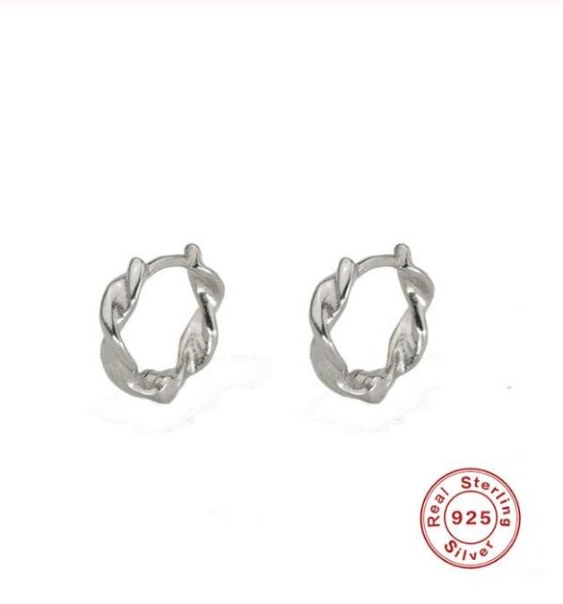 Clipe de orelha de metal de metal de ouro do punk para as mulheres sem perfurado c forma geométrica earcuff orelha envoltório earcuff clipes jóias a30: 2 pcs silver