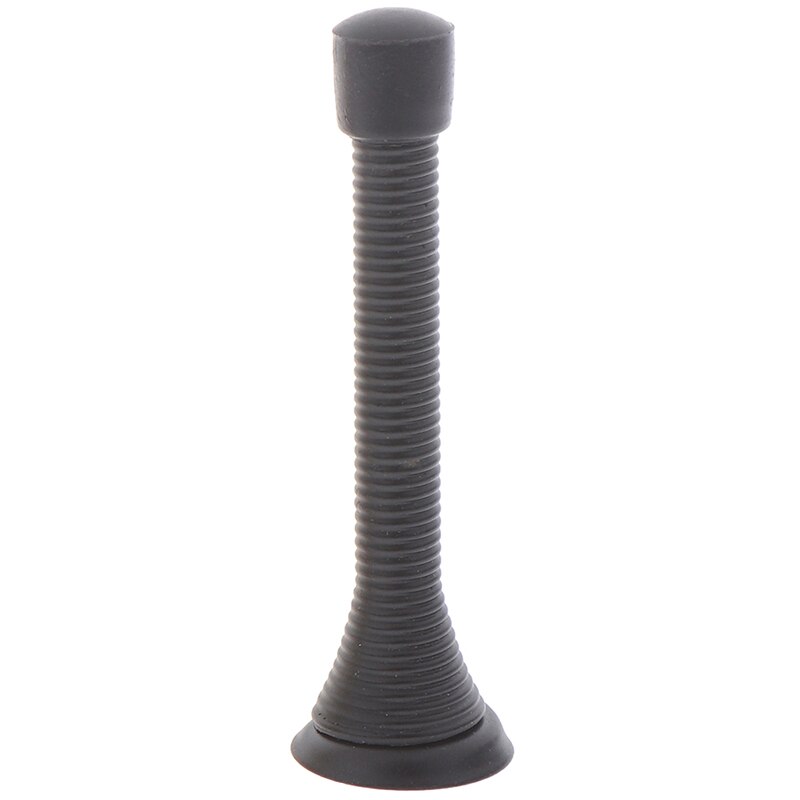 1 stuk 85mm rubberen doppen metalen deurstoppers veerstopper muurdeurstopper: Zwart