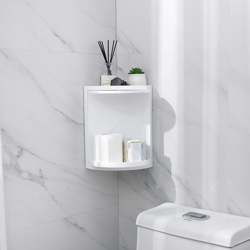 Estantería giratoria de 360 grados para baño, estante de esquina para cocina, armario de almacenamiento de varias capas