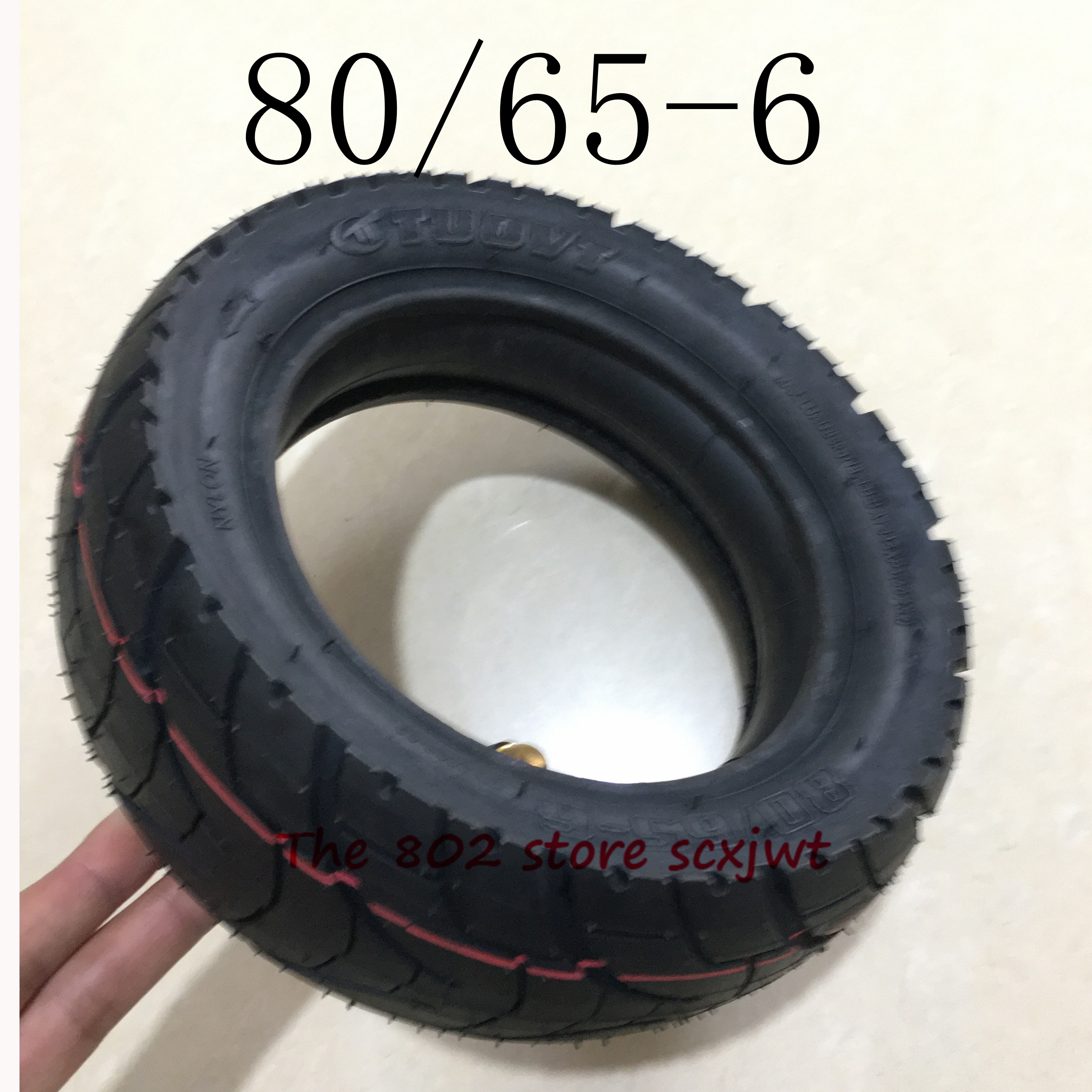 Super 80/65-6 Inner Outer Tire 10x3.0-6 TyreElectric Scooter Inflatable Road Tires E-Bike