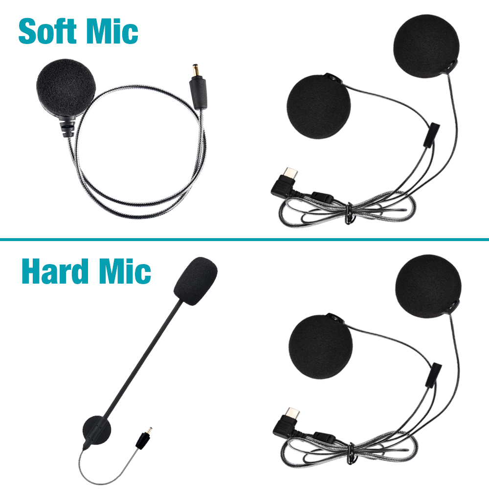 Fodsports M1S Pro Accessoires Motorhelm Intercom Onderdelen Draadloze Bluetooth Headset Oortelefoon Speaker Hard/Soft Microfoon