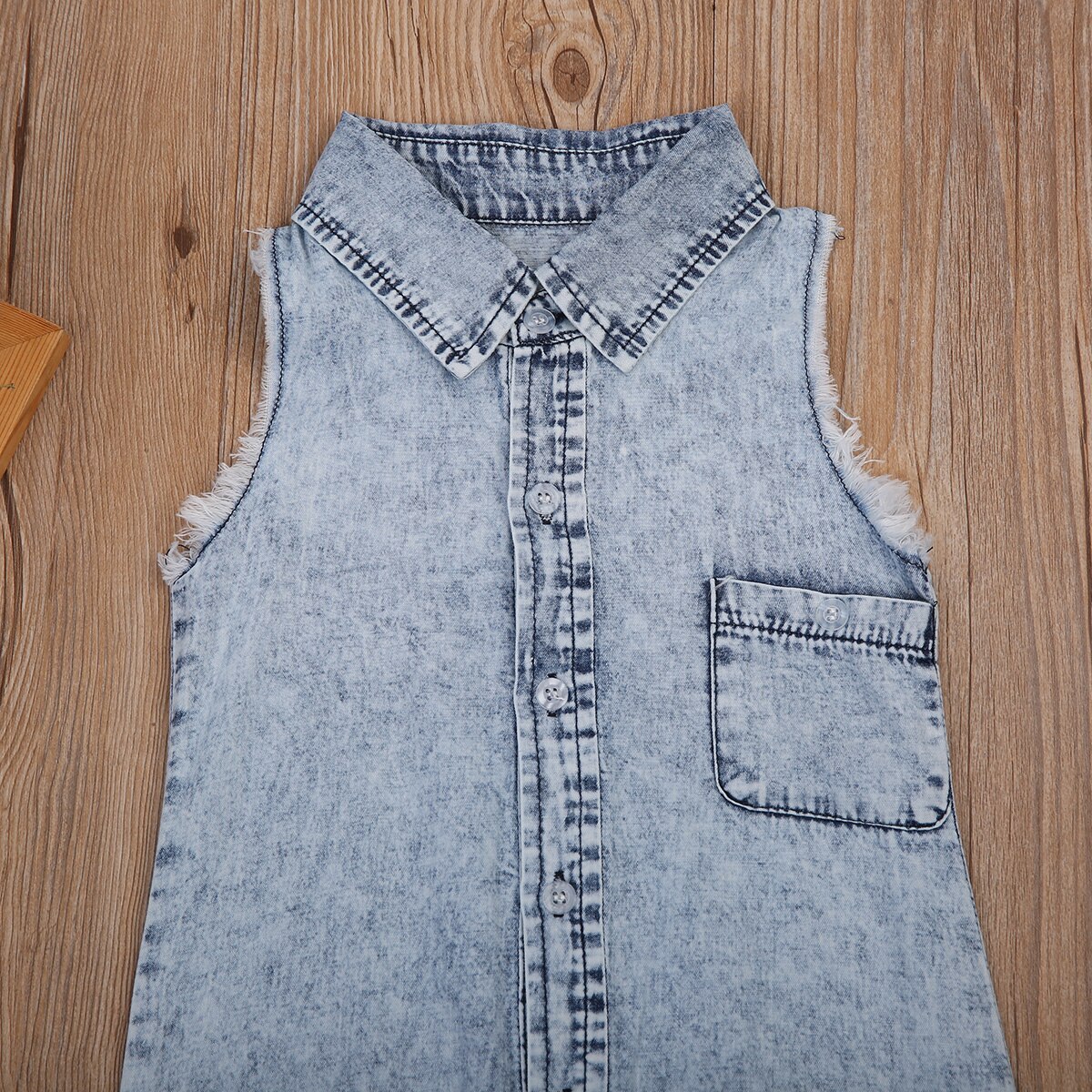 Denim Romper Pasgeboren Baby Jongen Meisje Zomer Mouwloze Pocket Kleding Peuter Kids Jumpsuit Sunsuit Kinderen Kleding Outfits