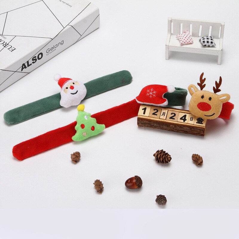 Waylike – anneau de poignet pour enfants, décorations de noël, cercle de tapotement, bonhomme de neige, cerf, de fête du nouvel an,