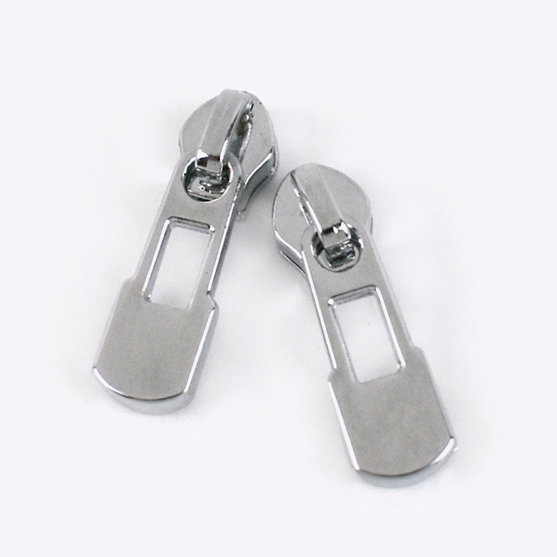 Cabezales de cremallera de Metal para cremalleras de nailon, Kit de reparación de cremalleras deslizantes para bolsas de ropa, accesorios de costura DIY, 10/20 piezas 3 #: Chrome-No3-10Pcs