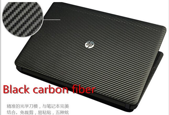 Laptop kulfiber vinyl skin sticker cover til lg gram 15 z 990 15.6 ": Sort kulfiber