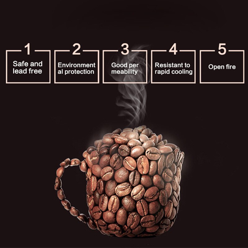 150 ml gjennomsiktige drinkware kaffekopper te sett krus øl drikke kontor krus dobbel glass kopp enkel stil