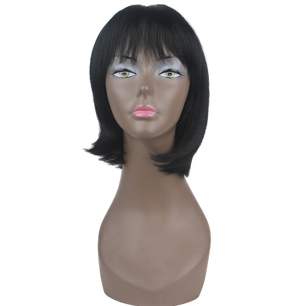X-TRESS de alta temperatura fibra ombre peruca na moda para mulheres perucas de cabelo sintético bob curto com franja lateral longa: #1