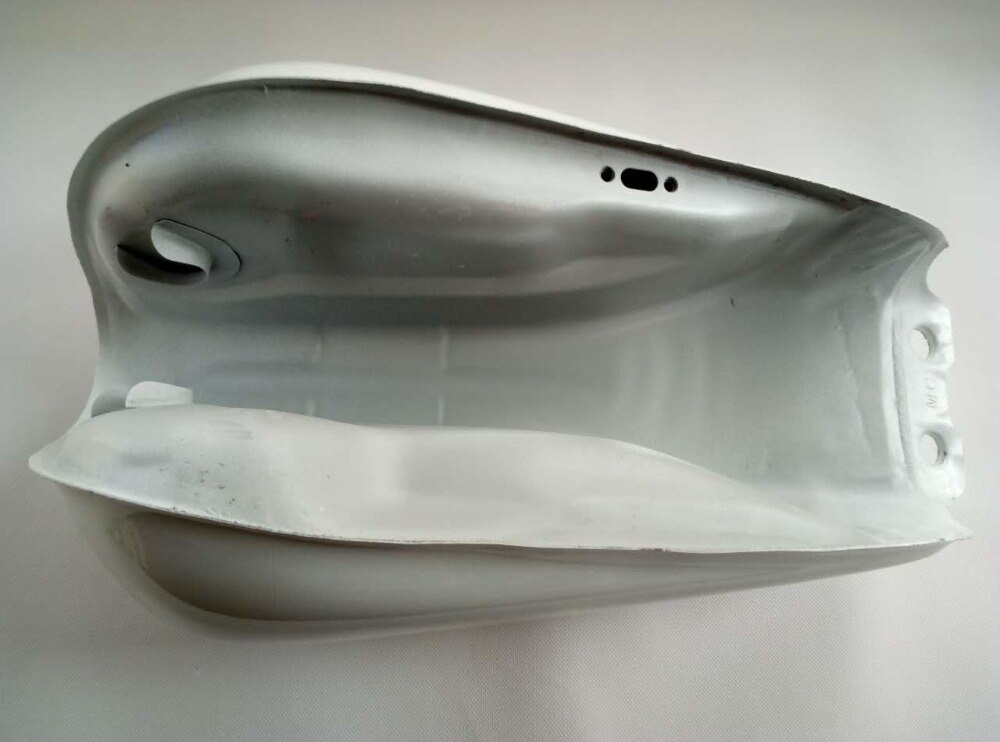 Pure White GN125 Gas Petrol Motorcycle Fuel Tank