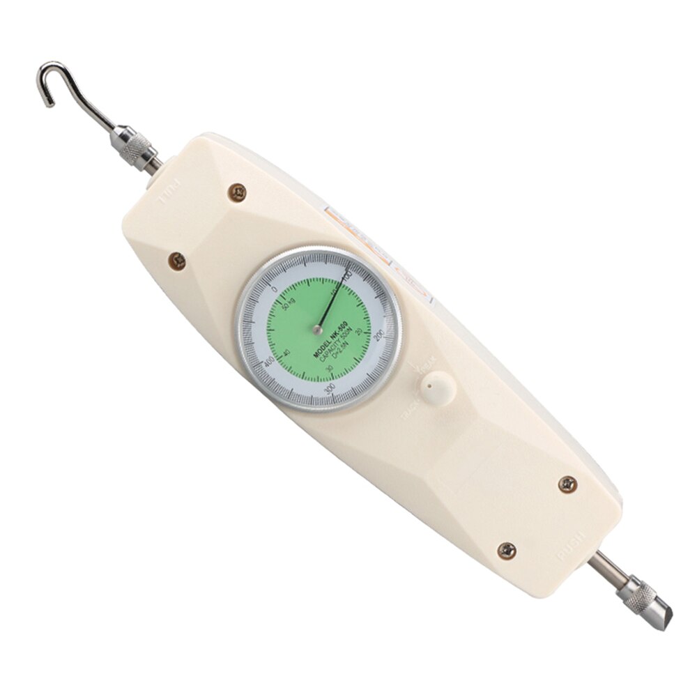 Draagbare wijzertype duw-trek krachtmeter meter tester nk -10 analoge dynamometer meetinstrumenten met n/kg eenheid weergave