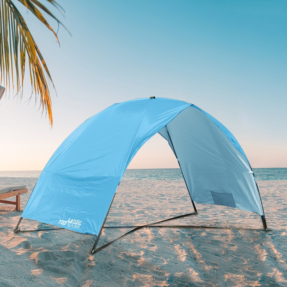 Tenda portatile da esterno protezione UV Summer Beach Camping pieghevole baldacchino tenda aperta 2 persone campeggio escursionismo riparo solare