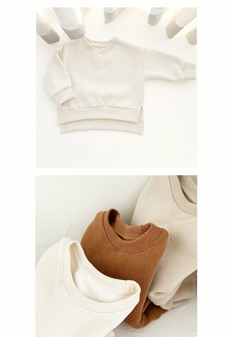 Herfst En Winter Baby Trui Plus Dik Fluwelen Katoenen T-shirt Tops Jongens Met Lange Mouwen Tops