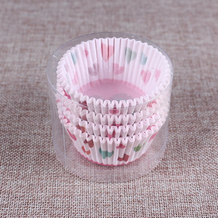 100 Stk/set Papier Cake Formulieren Cupcake Liner Bakken Muffin Box Cup Case Party Tray Cakevorm Decorating Gereedschap Muffin Cupcake papier