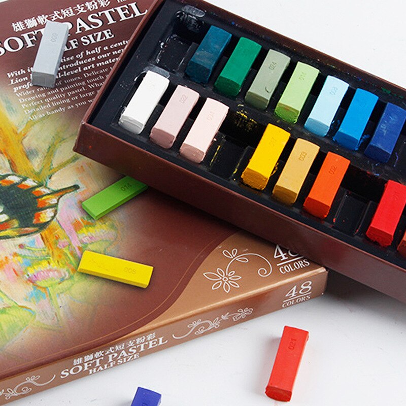 24/48 Kleur Zachte Korte Pastel Stok Pastel Krijt Pastel Borstel Zachte Pastel Pastel Stok