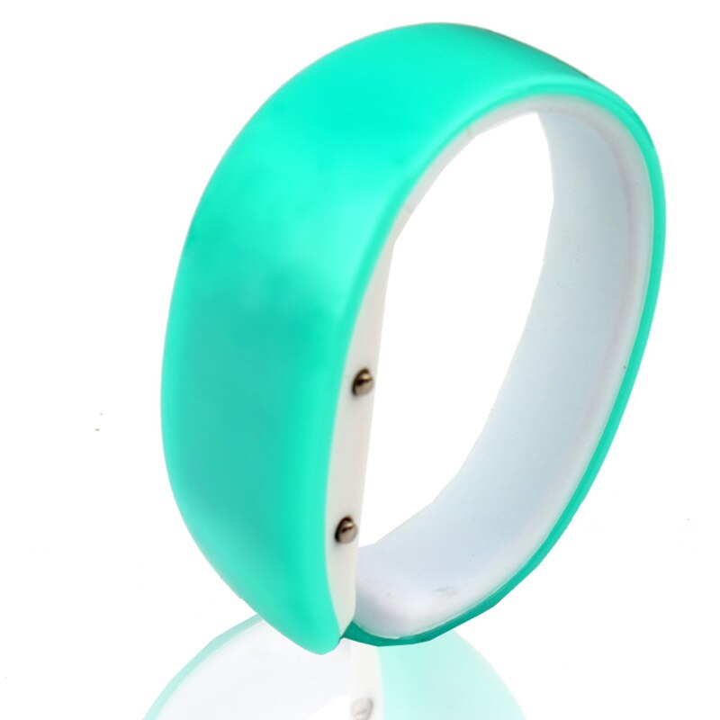 Dame LED montre ovale lumière rouge affichage femmes montres jolie numérique Bracelet montres Relogio masculino horloge: green