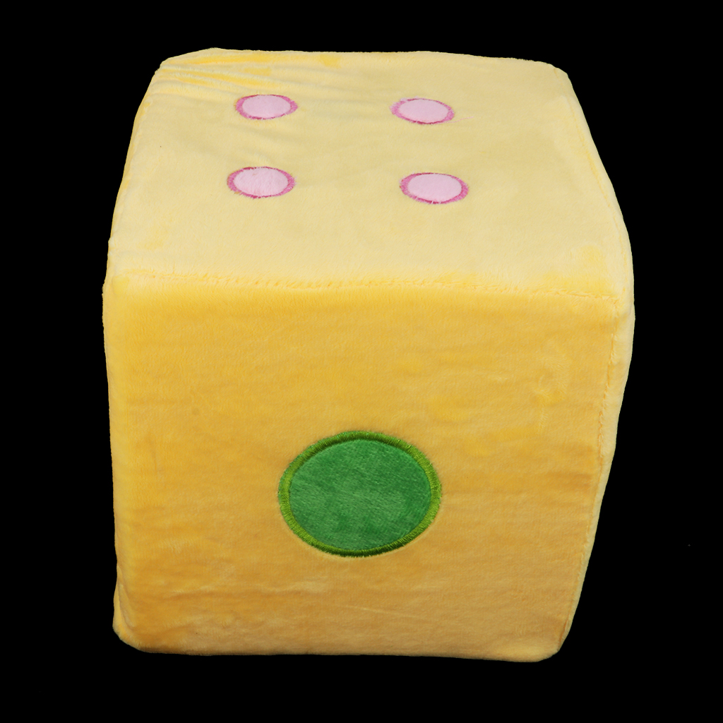 Grands dés en peluche en mousse de 20cm pour jouer, matériel pédagogique, jouet amusant, de fête: C