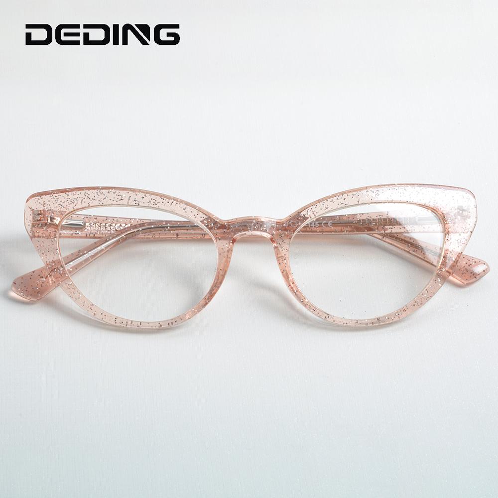 Cat eye  tr90 damesbrilmontuur met multicolor glazen op sterkte, monturen met veerscharnier, damesbril met heldere glazen  dd1602