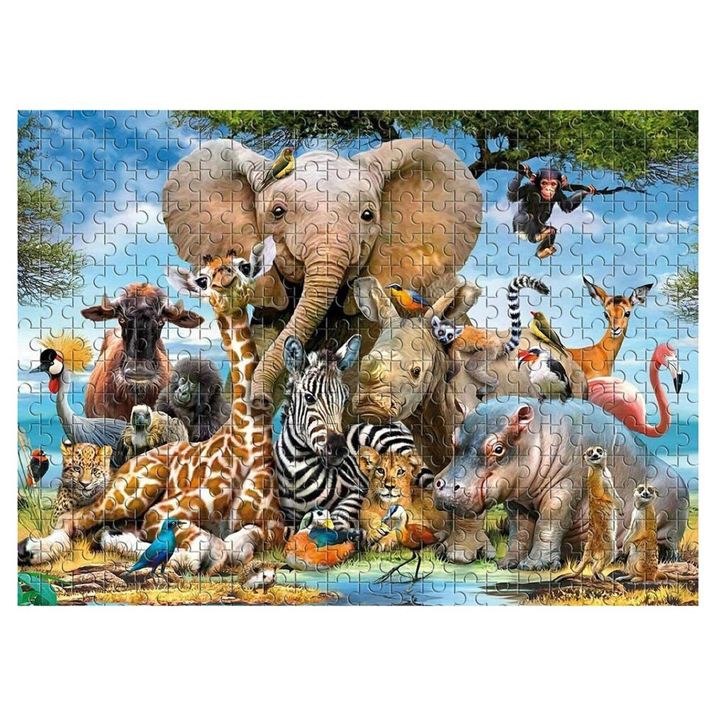 1000 Pieces Of Oil Painting Adult Intellectual Puzzle Toy Learning Education: Animal Story