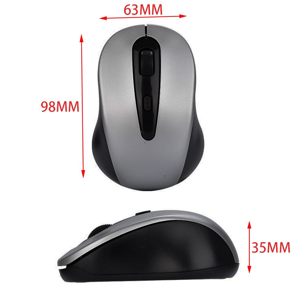 Draadloze Bluetooth Muis 2.4Ghz Pc Gaming Muizen 1600Dpi Verstelbare Ergonomische Muis Voor Laptop/Pc Computer