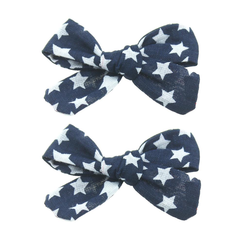 Grampos de cabelo, 2 pçs/set conjunto de grampos de cabelo para bebê, de algodão, com flores, presilhas para cabelos, presente para meninas: G