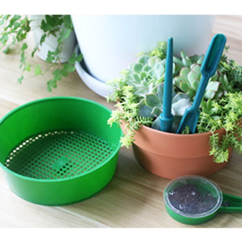 3 Pcs Garden Seed Sower Soil Screen Perforating Seedling Mini Hand Tool Plant