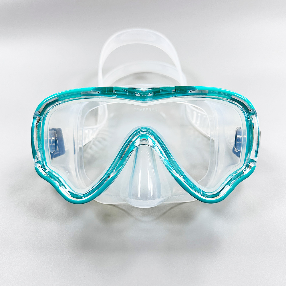 Kids Snorkel Swim Mask Child Diving Mask Anti-Fog Swimming Goggles With Nose Cover For Snorkeling Swimming Training: black