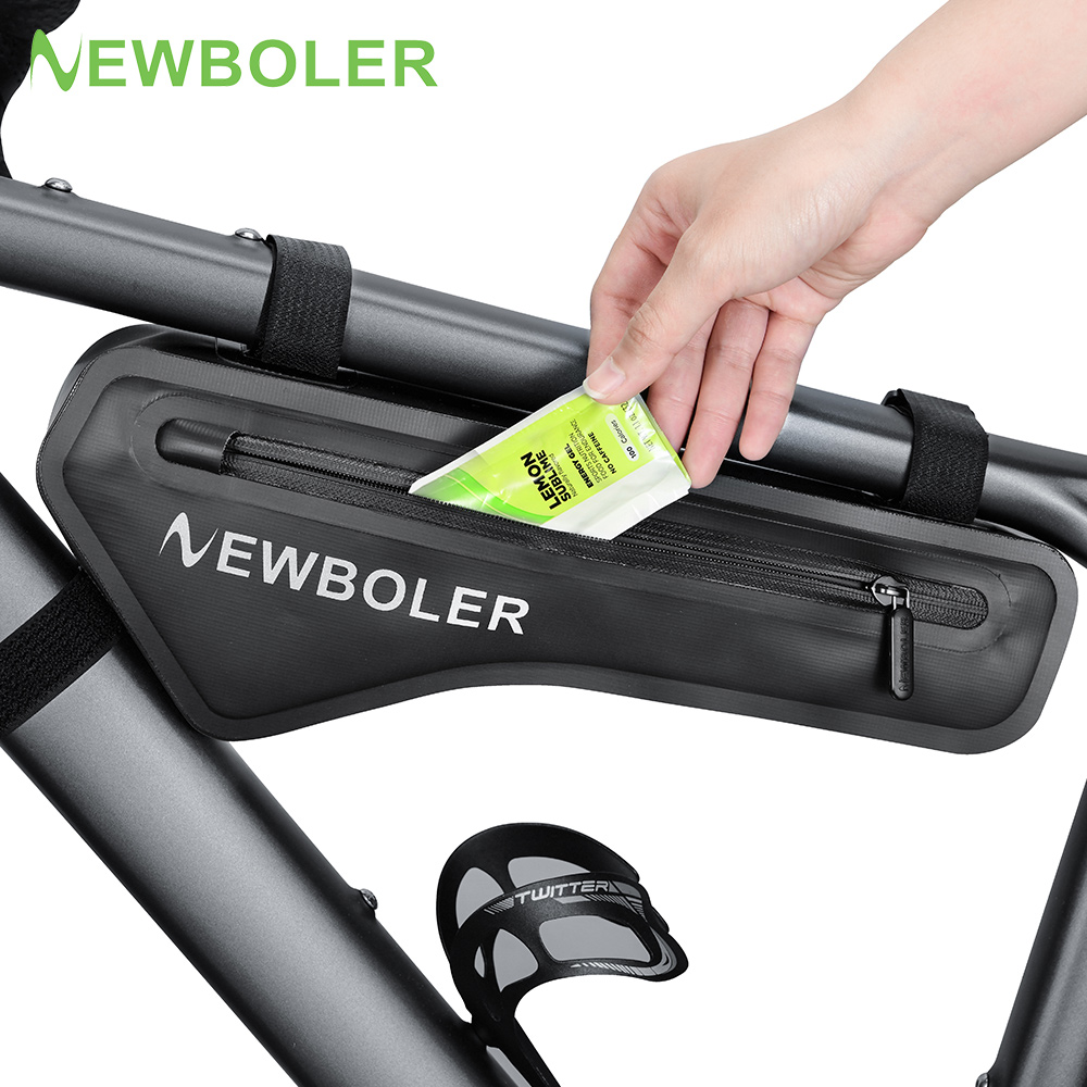 NEWBOLER Fiets Driehoek Tas Fietsframe Voorbuis Tas Waterdichte Fietstas Batterij Fietstas Verpakking Zakje Accessoires