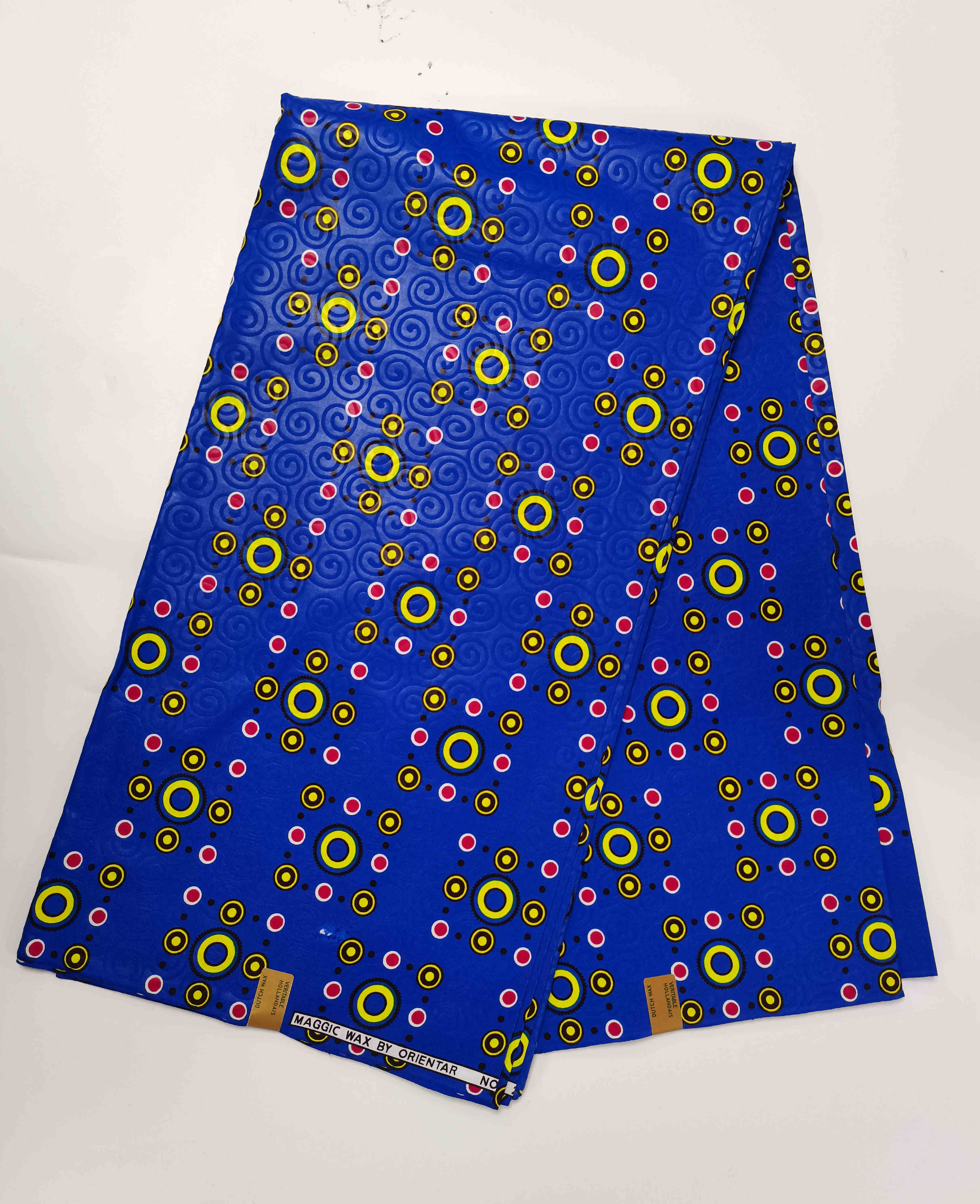 100% Cotton 6 Yard Golden Silver Prints Material African Wax Sewing Fabric Material Ankara Nigerian Style For Dress Bag: 406-7