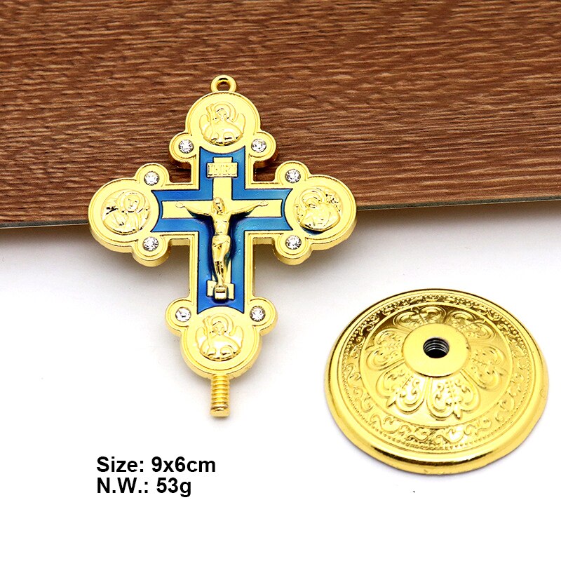 Jezus Craft Katholieke Metalen Kruis Auto Ornament Prachtige Legering Crucifijo Kruisen Religieuze Sieraden Christus Cruces Home Decor