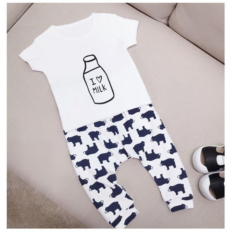 3 - 24M Bébé Pantalon Printemps et Automne Mince Pantalon Garçons Pur Coton Enfants Respirant À La Dessin Animé Ours Vêtements De Sport