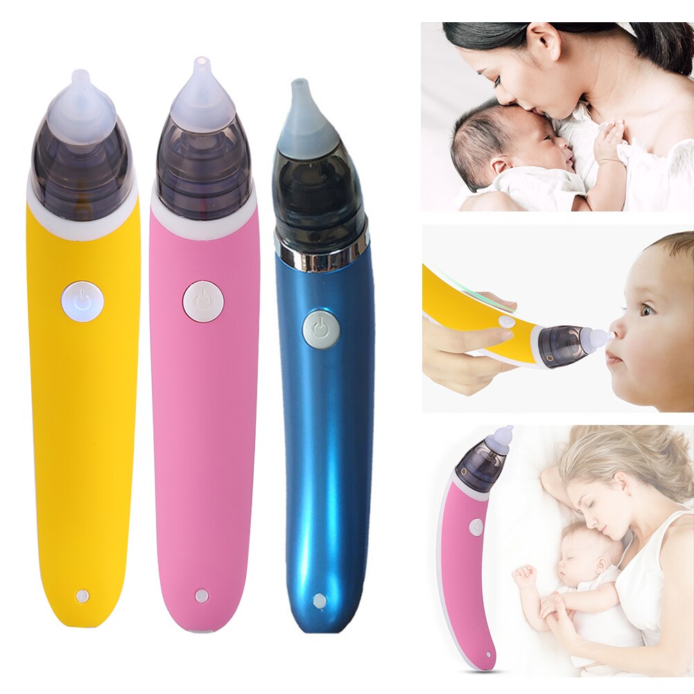 Pasgeboren Baby Baby Elektrische Neuszuiger Hygiënische Sucker Neus Cleaner Protector Baby Zuigen Schoonmaken Tool Sniffling Apparatuur