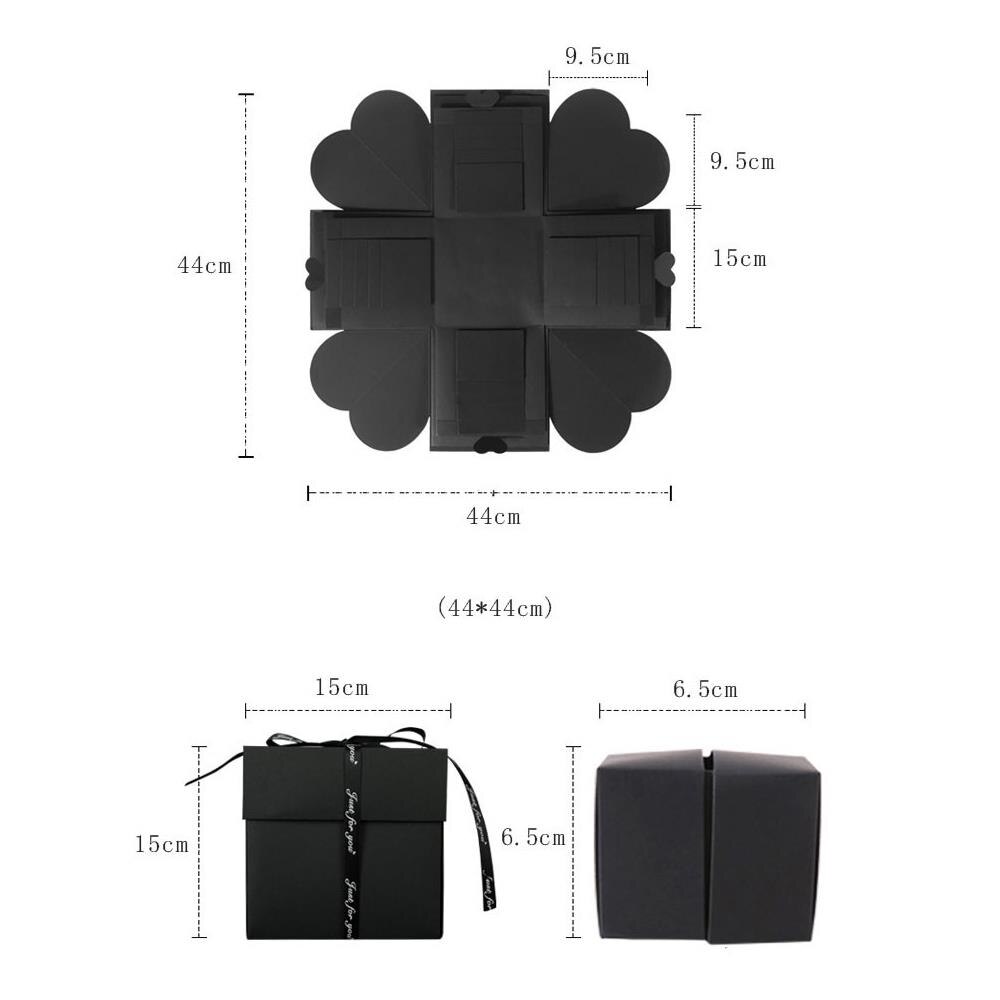 DIY Accessories Red Explosion Box Assembly Handmade Photo Birthday Party Unique Explosion Box Love