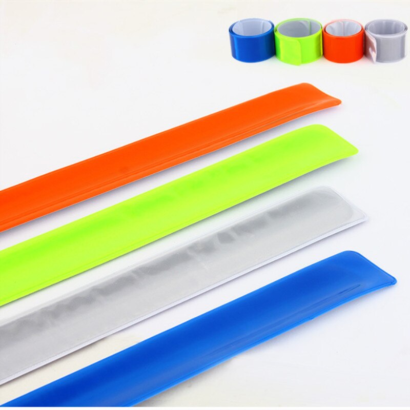 1PC 40cm Reflektierende Band Aufkleber Warnung Fahrrad Sicherheit Fahrrad Krawatte Bein Gurt Hosen Fluoreszierende Band