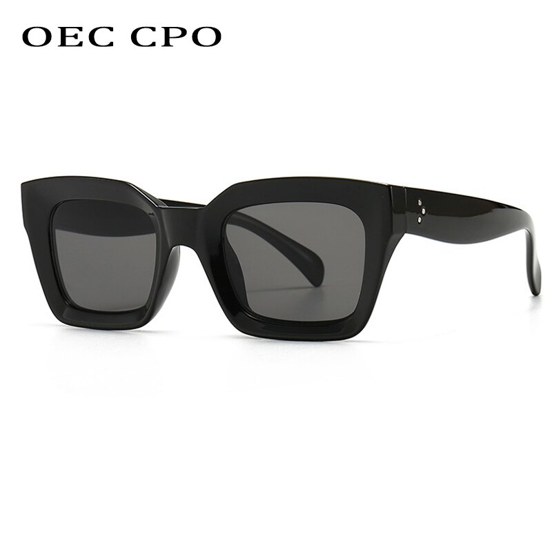 Coole kleurrijke vierkante zonnebril dames heren merk vintage zonnebril voor dames unieke platte bovenkant brillen tinten  uv400
