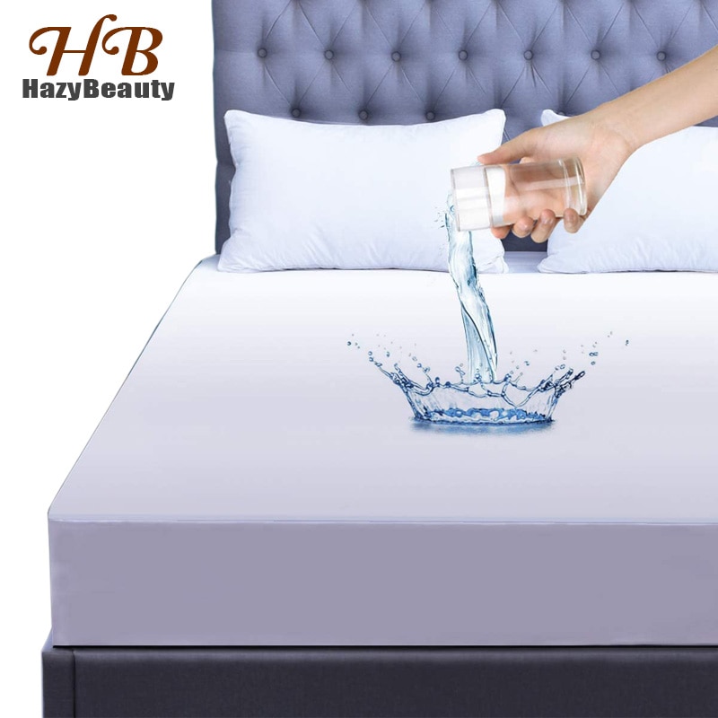 160x200cm Hypoallergenic Waterproof Mattress Cover King Size Luxury Terry Cotton Mattress Protector Sheet for Bed