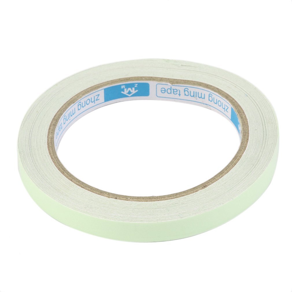 Ruban adhésif lumineux 10M 10mm, bande d'avertissement, Vision nocturne, lueur dans la nuit, ruban de sécurité, décoration de la maison: 10mm x 10m