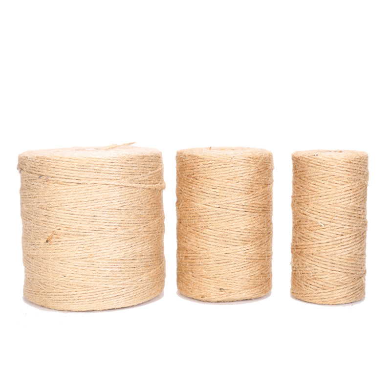 Corde en Jute de 100 mètres, emballage , coiffure en environnement de la maternelle, paquet de décoration, ficelle rétro, matériel fait à la main, bricolage