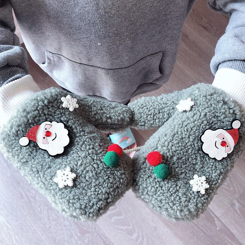 Wecute Christmas Snowflake Kids Warm Gloves for Boy Girl Winnter Versatile Kids Baby Gloves Christmas for Kids: 4