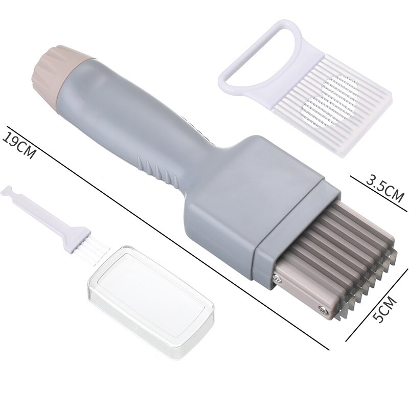 Squid Flower Knife Squid Cutting Knife Pig Skin Chicken Gizzard Knife With Adjustable Depth Cut Kidney Flower Magic Knife 1 Set: GREY 02