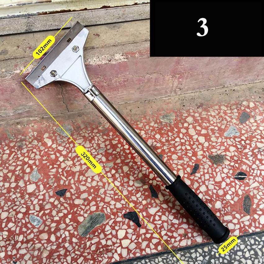 Tunge skraber tapet maling fliser gulve skraber fjerner med klinge husholdnings rengøringsværktøj: 3