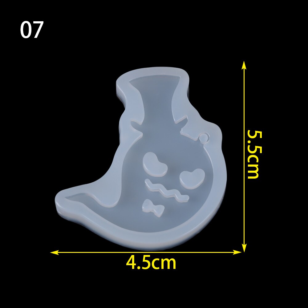Happy Halloween Silikon Formen Halloween Harz Form Schädel Hand Bat Geist Form Casting Formen Schmuck Keychain Herstellung Liefert: 7