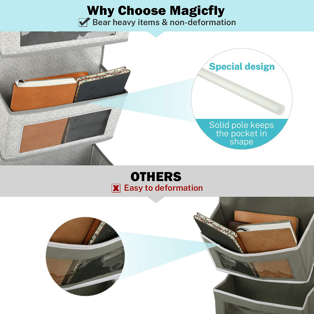 Organizador de bolso colgante para armario, puerta de almacenamiento transparente para pared, habitación, dormitorio, baño, bolsa de colgar